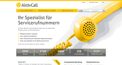 Desktop Screenshot of aktiv-call.de