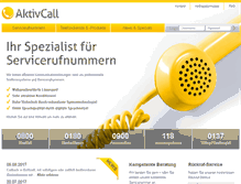 Tablet Screenshot of aktiv-call.de